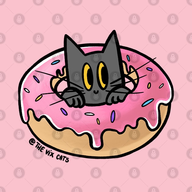 Donut Cat by The Vix Cats