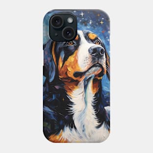Greater Swiss Mountain Dog Starry Night Phone Case