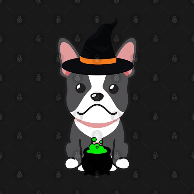 Cute french bulldog is a witch by Pet Station