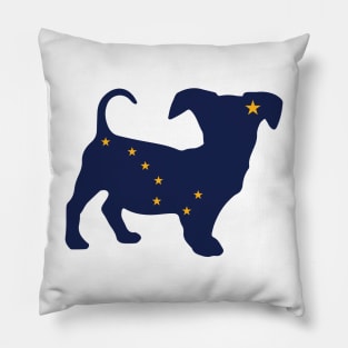 Chiweenie Dog Lover Alaska Flag Pillow