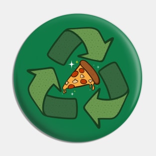 Recycle Pizza Pin
