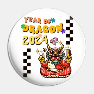 Prosperous 2024 - Year of the Dragon Celebration Tee Pin