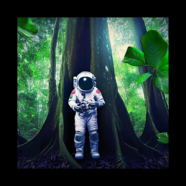 Jungle Astronaut by Ronc's Art