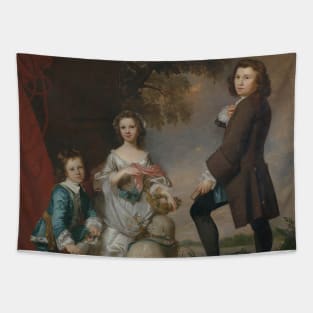 Thomas and Martha Neate with His Tutor, Thomas Needham by Joshua Reynolds Tapestry