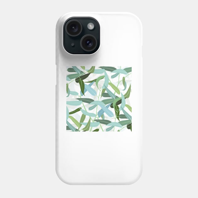 Eucalyptus Leaves Design Phone Case by NdesignTrend