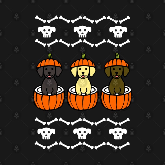 Happy Halloween Labrador Puppies by HappyLabradors