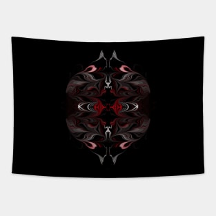 Carl Clarx Design - White Red in Dark - Tapestry
