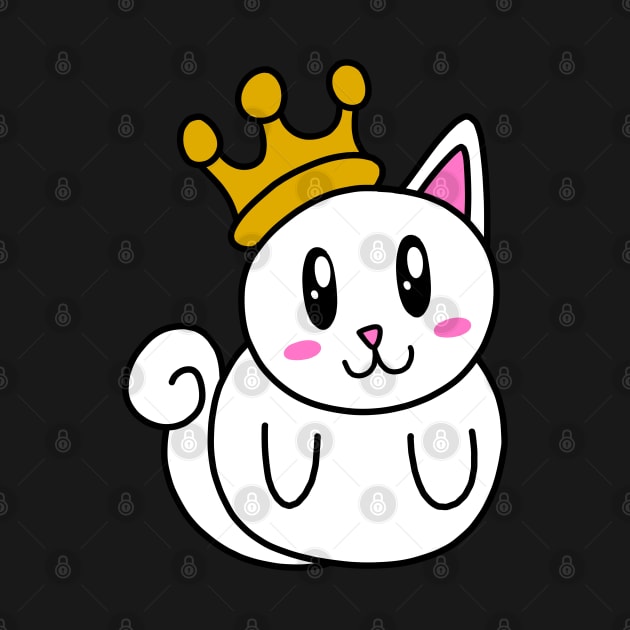 Cute Cat in a Crown by pako-valor