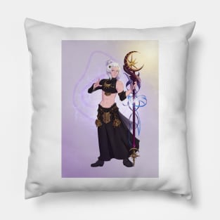 FFXIV Shadowbringers Endwalker Emet-Selch in Black Mage Glamour Pillow