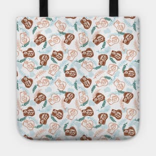 Delicious Wheat Bread Toast Pattern Tote