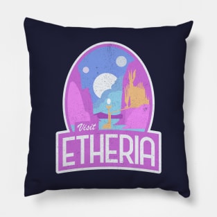 "Visit Etheria" She-Ra Logo Pillow