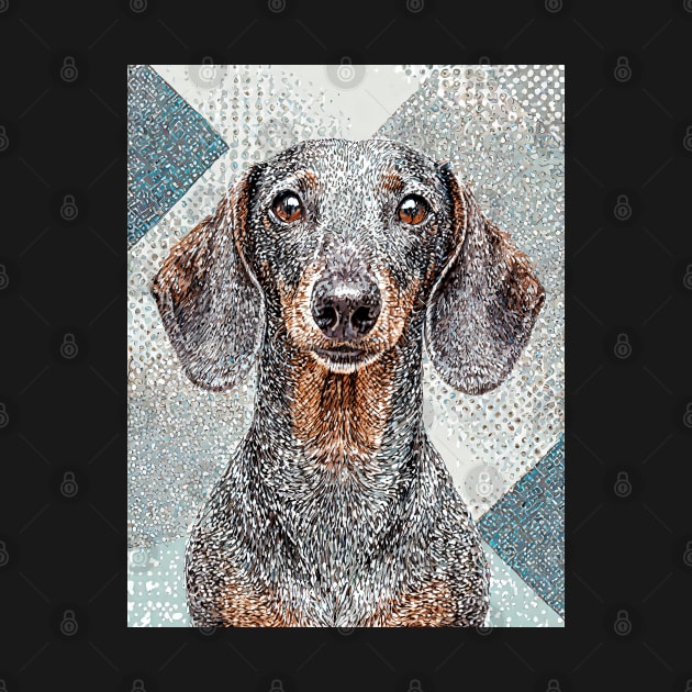 Dog Portrait - Dachshund by Dec69 Studio
