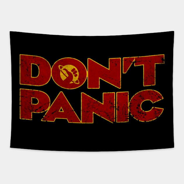 Don’t Panic - Disressed Tapestry by Joyjoy