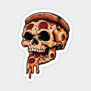 Pizza Skull Magnet