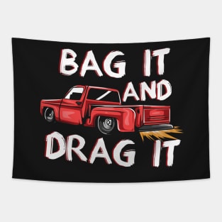 MINI TRUCK DRAGGING: Bag It Drag It Tapestry