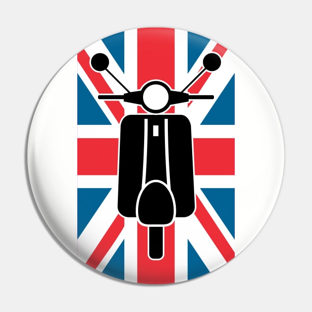 Brit Flag Scooter Pin by Skatee