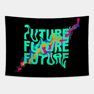 Future Rainbow Design Tapestry