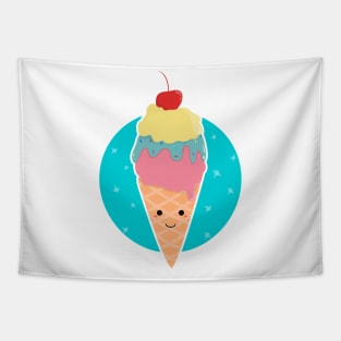 cute ice cream cone Tapestry