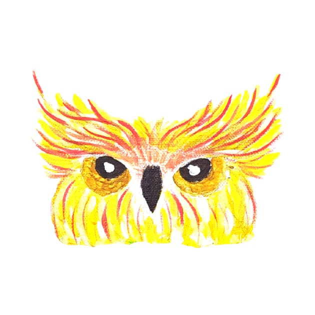 Angry Owl by TiffanyArtRoom