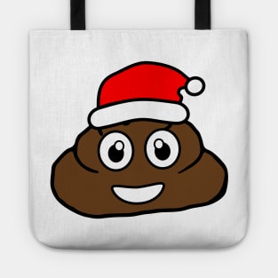 christmas poo emoji Tote