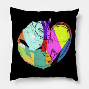 Possum Lovers - Wpap vintage Pillow