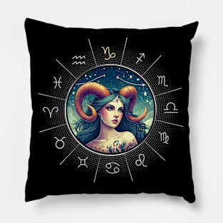 ZODIAC Capricorn - Astrological CAPRICORN - CAPRICORN - ZODIAC sign - Van Gogh style - 2 Pillow