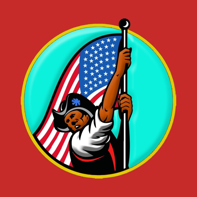 BLACK AMERICAN PATRIOT by theanomalius_merch