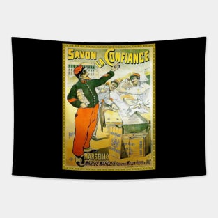 vintage retro soap advertising illustration Tapestry