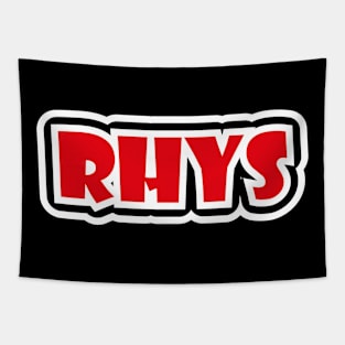 Rhys T Shirt - Cool new funny name fan cheap gift tee Tapestry