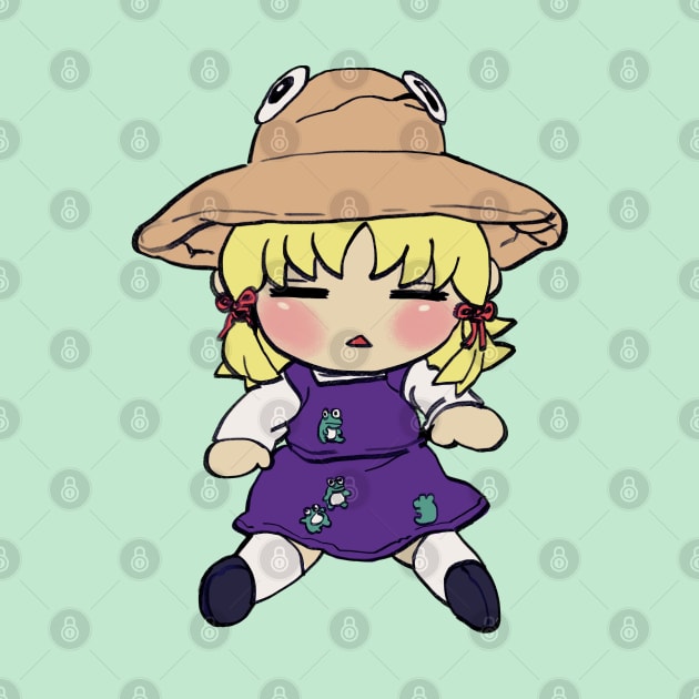 I draw the (-▵-) suwako moriya plush / touhou memes by mudwizard