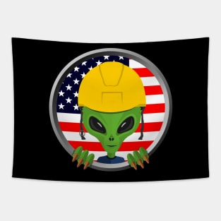 Alien constructor Tapestry