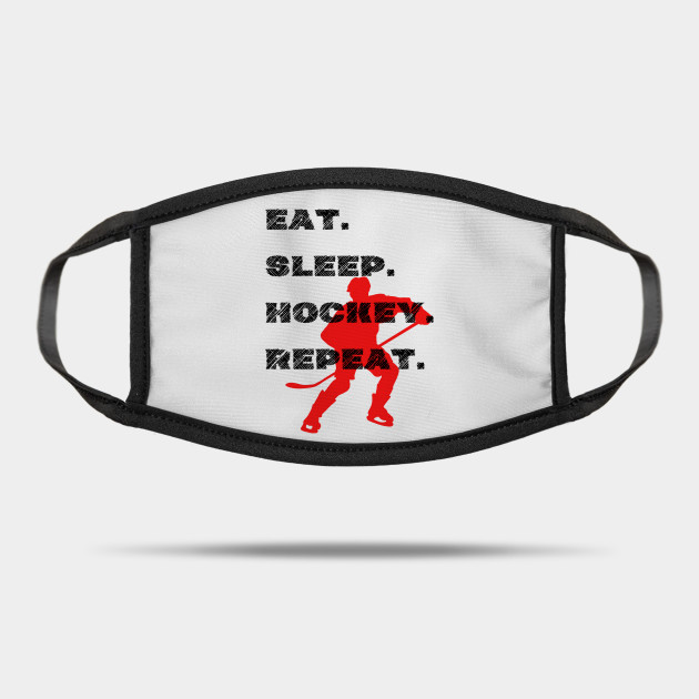 Gift Ideas Eat Sleep Hockey Repeat Eat Sleep Hockey Repeat Gift Mask Teepublic
