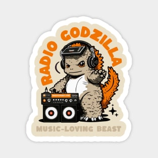 Radio Godzilla Music-Loving Beast Magnet