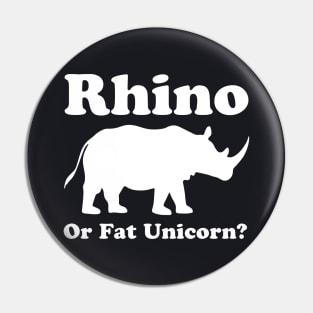 Rhino Or Fat Unicorn New Mens Unisex Fit Funny Cotton Unicorn Pin