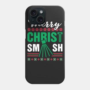 Merry ChristSMASH Christmas Badminton Phone Case