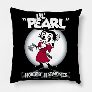 Lil Pearl - Vintage Cartoon Gothic Horror Pillow