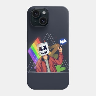 Marshmello Rainbow Phone Case