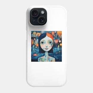 My swimming dreams wall art, v2 Phone Case