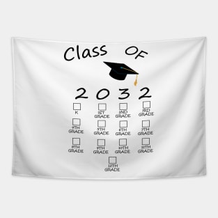 Class Of 2032 Shi, First Day Of School T-shirt, Pre-Kinder Shirt Teacher, Pre-K Teen Shirts T-Shirt Tapestry