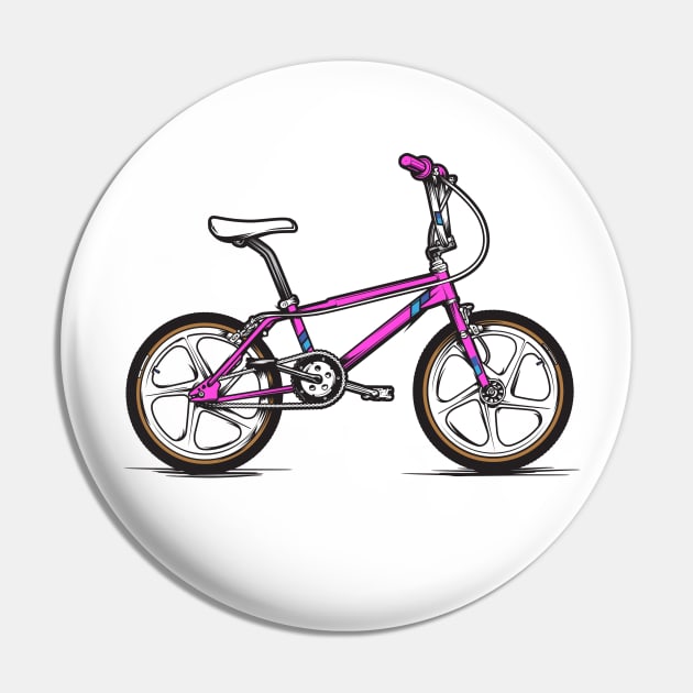 Pink Haro '85 Freestyler Pin by Hucker Apparel