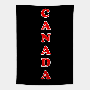 VERTICAL Canada Day Red And white Tapestry