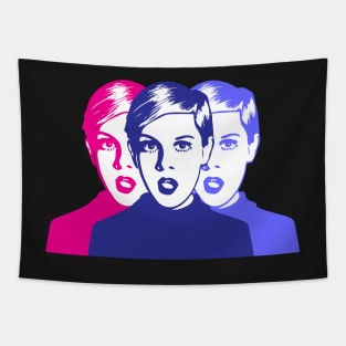 Triple Twiggy | Pop Art Tapestry