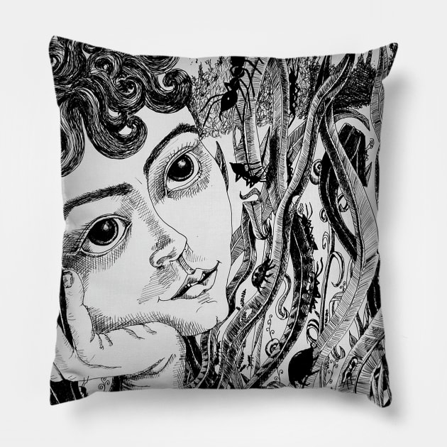 Nature boy Pillow by Daphna Rosin