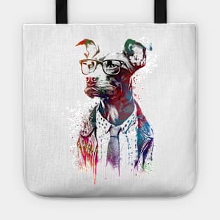 Hipster dog #dog Tote