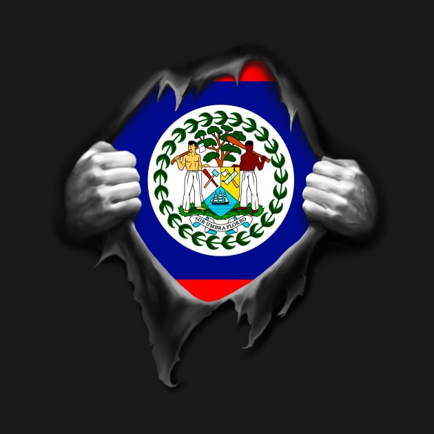 Belize Flag. Proud Belizean by nikolayjs