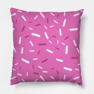 Pink Fushia Confetti Pattern Pillow