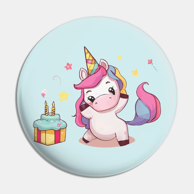 Unicorn Party Pin by Ara-Mora