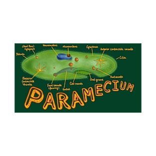 Paramecium-with structures labeled T-Shirt