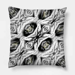 3D White Abstract Texture Pattern Pillow