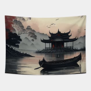 The Art of Chinese Ink Painting Tapestry